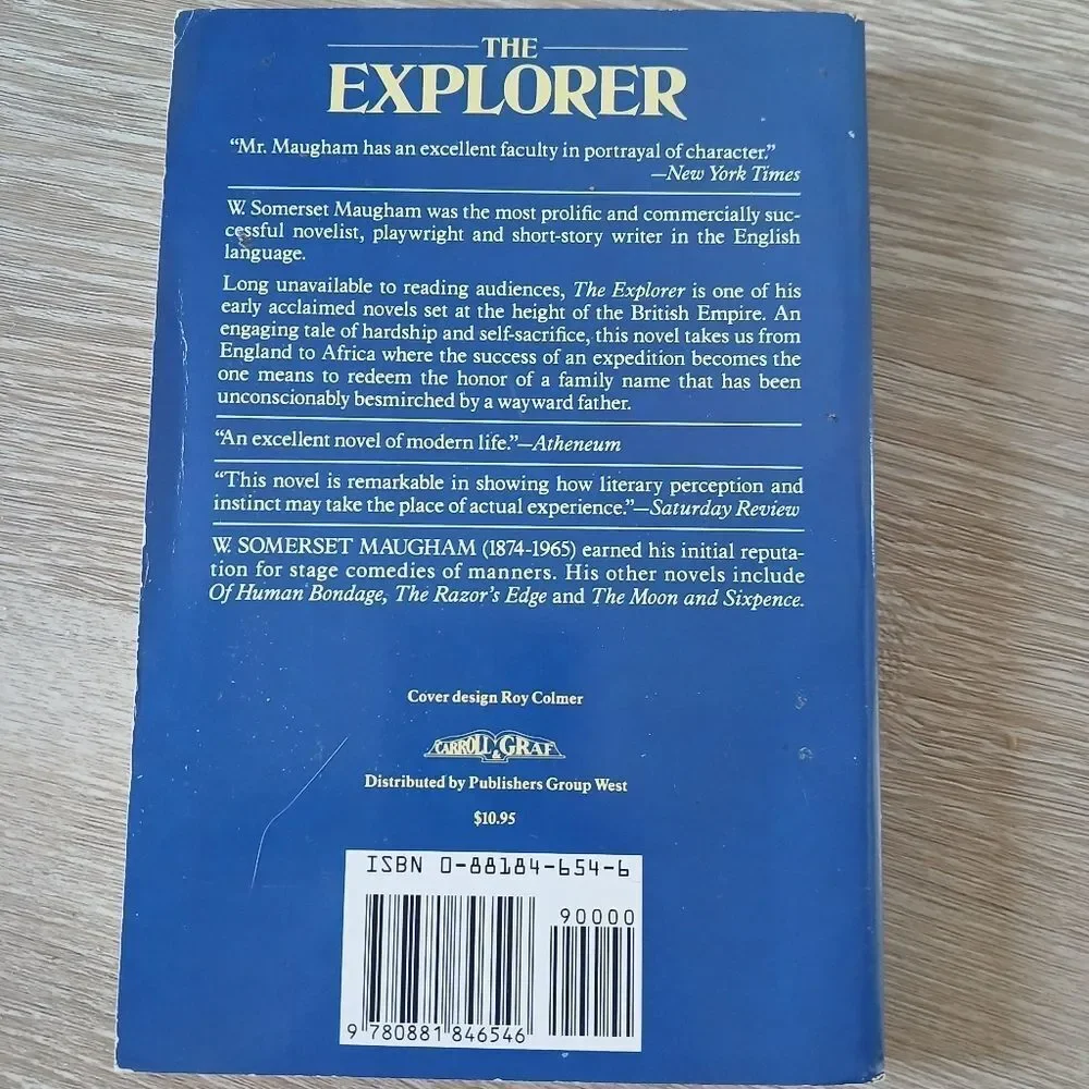 The Explorer Somerset Maugham Paperback Classic Trade 1991 Very Good Book